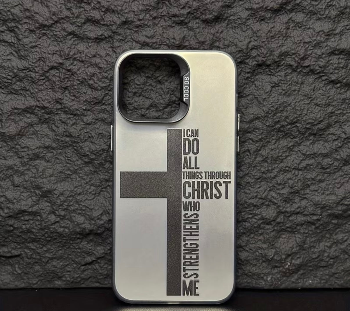 Philippians 4:13 Christian Phone Case - I Can Do All Things Through Christ Cross Phone Case