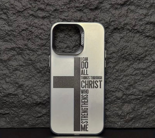 Philippians 4:13 Christian Phone Case - I Can Do All Things Through Christ Cross Phone Case