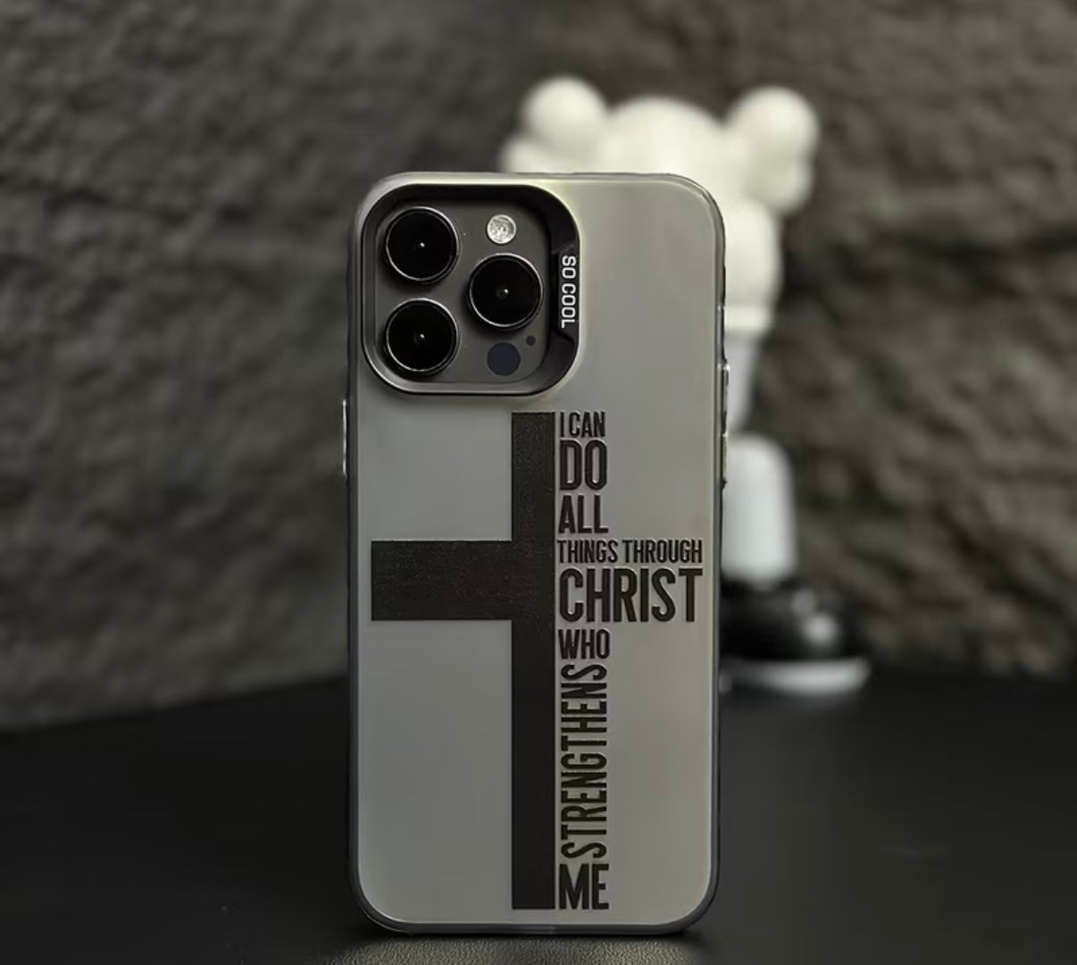 Philippians 4:13 Christian Phone Case - I Can Do All Things Through Christ Cross Phone Case